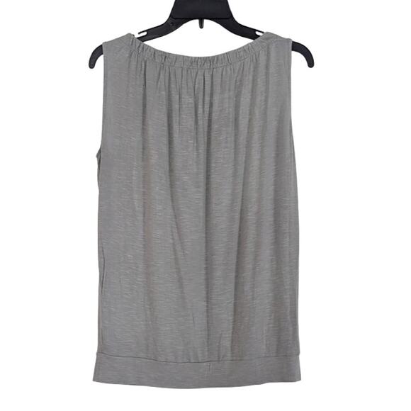 Adorable Womens LOFT Rayon Stretch Gray Tank Top Size MEDIUM - Picture 2 of 4